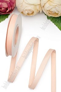 Лента репсовая 1 см*20 ярд &quot;1 сорт&quot; (SF-1346) персиковый №214