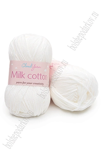 Пряжа &amp;quot;Milk cotton&amp;quot; 50 гр (10 шт) SF-7848, белый