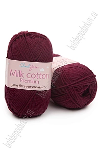 Пряжа "Milk cotton Premium" 50 гр (10 шт) SF-7847, бордовый