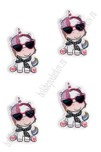 Кабошон-вырубка &quot;Единорог&quot; 2,5*3,8 см (10 шт) SF-5915, №2