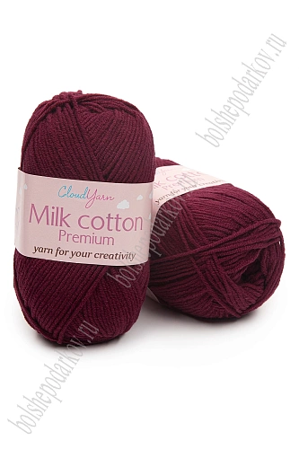 Пряжа &amp;quot;Milk cotton Premium&amp;quot; 50 гр (10 шт) SF-7847, бордовый