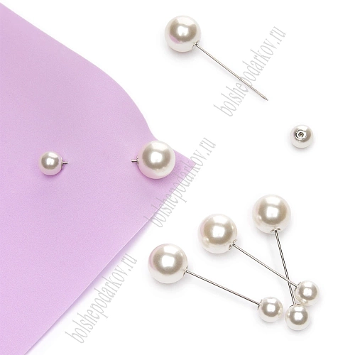 Брошь-игла 5 см (10 шт) SF-2127, серебро №1