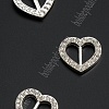 Пряжка со стразами (5 шт) 19 мм &amp;quot;Сердце&amp;quot; SF-2046