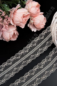 Кружево 4 см*15 ярд (SF-1440) бежевый