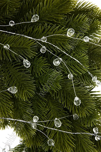 Гирлянда декоративная с кристаллами 120 см (SF-7996) серебро №1