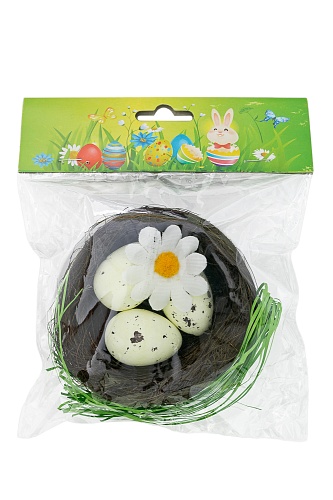 Пасхальный декор 9,5 см &amp;quot;Яйца в гнезде&amp;quot; SF-5017, №3