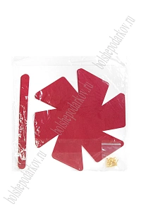 Сумочка 12*12*16 см (2 шт) SF-8042, бордовый