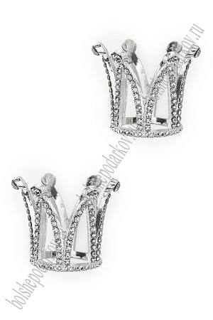 Корона металл 2,2*2,8 см (2 шт) SF-7637 УЦЕНКА