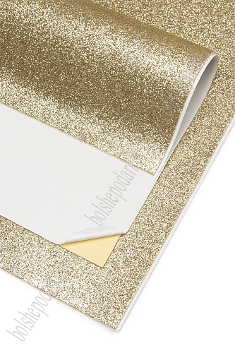 Фоамиран глиттерный самоклеющ. А4 (10 листов) SF-1957, бежевый №2022