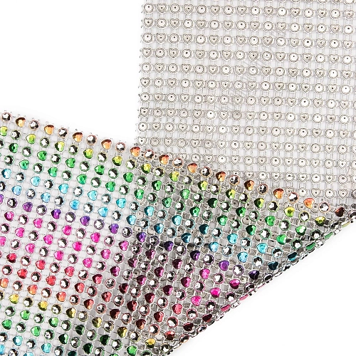 Тесьма-обманка &amp;quot;Сердечко&amp;quot; 18 рядов (10 ярд) SF-1422, мультиколор