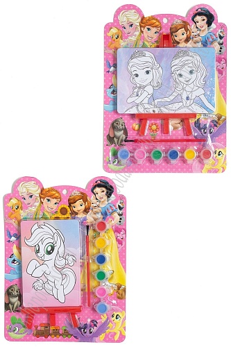 Набор для раскрашивания с мольбертом &amp;quot;Мультик&amp;quot; (SF-5564) в ассортименте