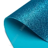 Фоамиран глиттерный 2 мм, 40*60 см Premium (10 листов) SF-3010, бирюзовый