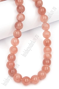 Бусины круглые на нитке 10 мм (SF-7592) гелиолит