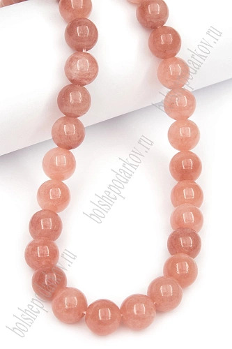 Бусины круглые на нитке 10 мм (SF-7592) гелиолит