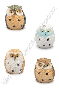 Фигурка миниатюрная &quot;Сова&quot; 2,5*2,3*3 см (4 шт) SF-8049