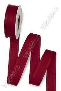 Лента репсовая с атласным краем 2,5 см*20 ярд (SF-7353) бордовый №37