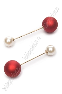 Брошь-игла 5,8 см (10 шт) SF-8105, красный