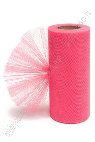 Фатин в шпульках 15 см*25 ярд (SF-603) коралловый №43