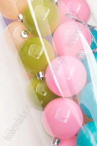 Набор новогодних шаров 6 см (30 шт) SF-8000, микс