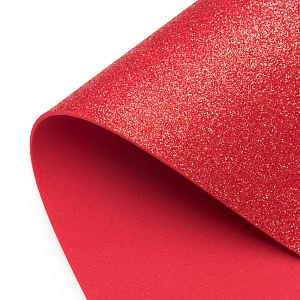 Фоамиран глиттерный А4, перламутровый 2 мм Premium (10 листов) SF-1956, красный №035С Фоамиран глиттерный А4, перламутровый 2 мм Premium (10 листов) SF-1956, красный №035С