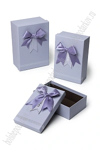 Коробки прямоугольные с бантом 3 в 1, 23*16*10 см, (SF-8227), фиолетовый №4
