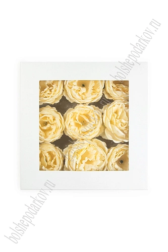 Мыльные цветы &amp;quot;Пионовидная роза&amp;quot; 9*7 см (9 шт) SF-7990, светло-розовый