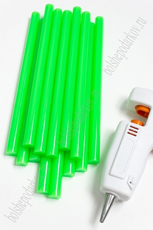 Термоклей цветной 11 мм*18 см (1 кг) SF-2927, неоновый зеленый
