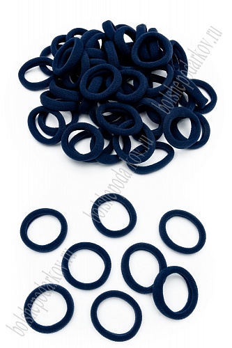 Резинки бесшовные для волос &amp;quot;Premium&amp;quot; 3 см (80 шт) SF-7340, темно-синий №8024