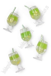 Подвеска &quot;Коктейль&quot; 1,7*4,5 см (5 шт) SF-7726, №3
