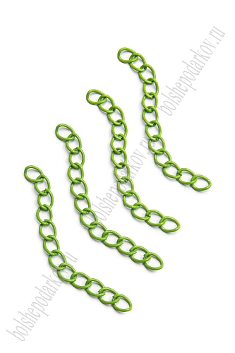 Цепочка 5 см (100 шт) SF-7454, зеленый №6