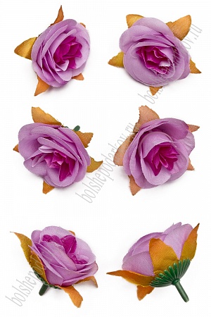 Головки цветов &quot;Роза&quot; 5 см (50 шт) SF-2091, фиолетовый/сиреневый