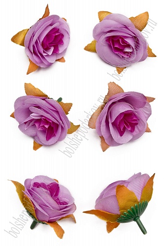 Головки цветов &amp;quot;Роза&amp;quot; 5 см (50 шт) SF-2091, фиолетовый/сиреневый