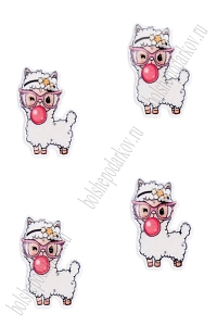 Кабошон-вырубка &quot;Альпака&quot; 2,5*3,5 см (10 шт) SF-5951