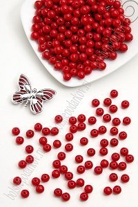 Бусинки пластиковые 8 мм*50 гр (SF-2508) красный №8