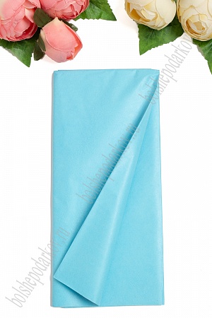 Бумага тишью 50*66 см (10 листов) SF-914, голубой №2970