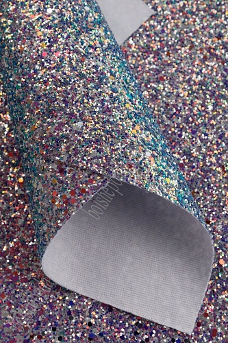 Кожзам &amp;quot;Блестки&amp;quot; А4 (5 листов) SF-3212, мультиколор №6