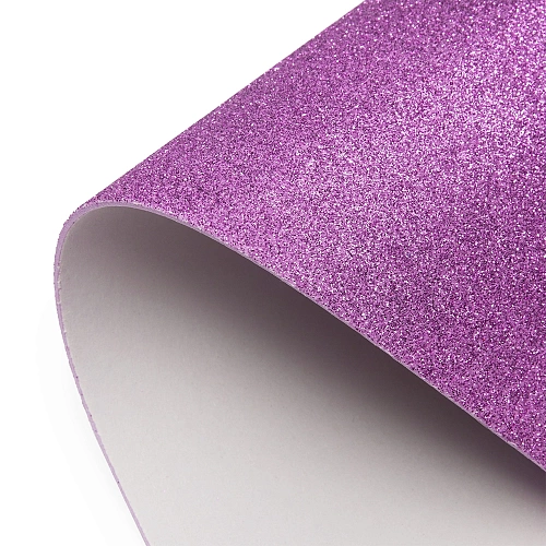 Фоамиран глиттерный самоклеющ. А4 (10 листов) SF-1957, сиреневый №019