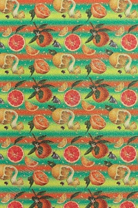 Кожзам с блестками "Цитрусы" А4 (5 листов) SF-5979, №6