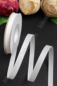 Лента репсовая 1 см*20 ярд "1 сорт" (SF-1346) молочный №42