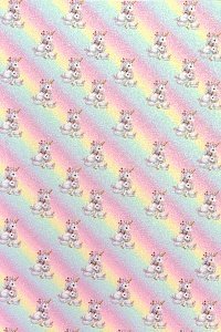 Кожзам с блестками "Радуга, единорог" А4 (5 листов) SF-5990, №2