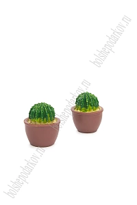 Фигурка миниатюрная &quot;Кактус&quot; 3*3*3,5 см (2 шт) SF-8049