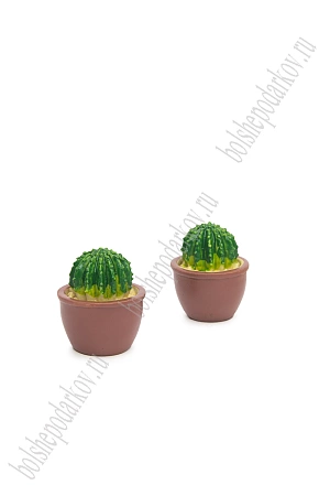 Фигурка миниатюрная &quot;Кактус&quot; 3*3*3,5 см (2 шт) SF-8049