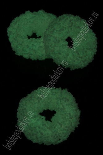 Резинки для волос светящиеся в темноте 5 см (5 шт) SF-7040, розовый УЦЕНКА