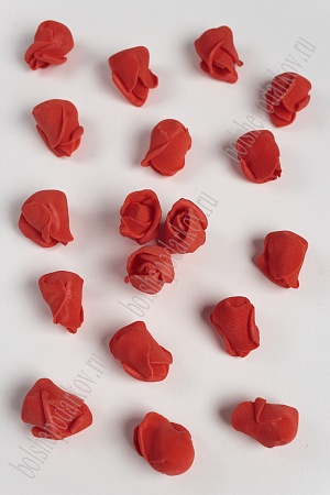 Головки цветов &quot;Розочка бутончик&quot; 1,8 см (100 шт) SF-2096, красный