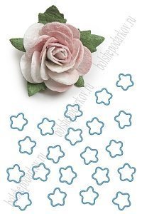 Колечки соединительные &quot;Звёздочка&quot; 16*16 мм (50 шт) SF-7455, голубой №8