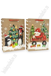 Пакет &quot;Новогодний&quot; 31*44*12 см (12 шт) SF-7829, микс №41