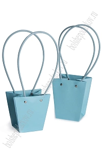 Сумка для цветов 12*12,5*8 см (10 шт) SF-7375, голубой
