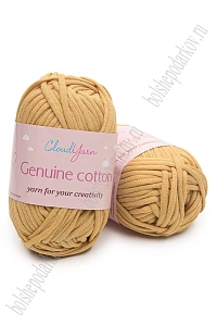 Пряжа "Genuine cotton" 50 гр (10 шт) SF-7844, светло-коричневый