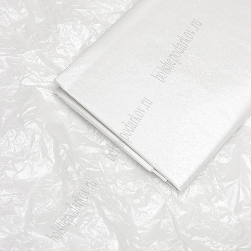 Бумага тишью жемчужная 50*66 см (10 листов) SF-5155, белый