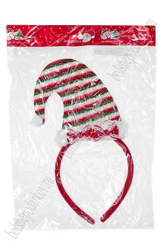 Новогодний ободок 23 см &amp;quot;Колпак&amp;quot; (SF-1708) №5, в ассортименте